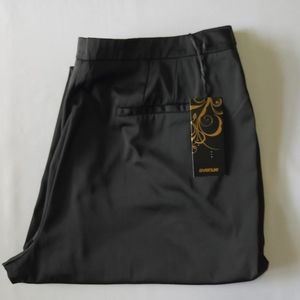 1Avenue NWT Satin Skinny black pants size 22